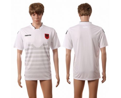 Albania Blank Away Soccer Country Jersey - Click Image to Close